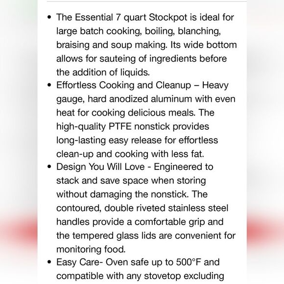 All-Clad Essentials Nonstick 7QT Stockpot w/Lid - Picture 8 of 15